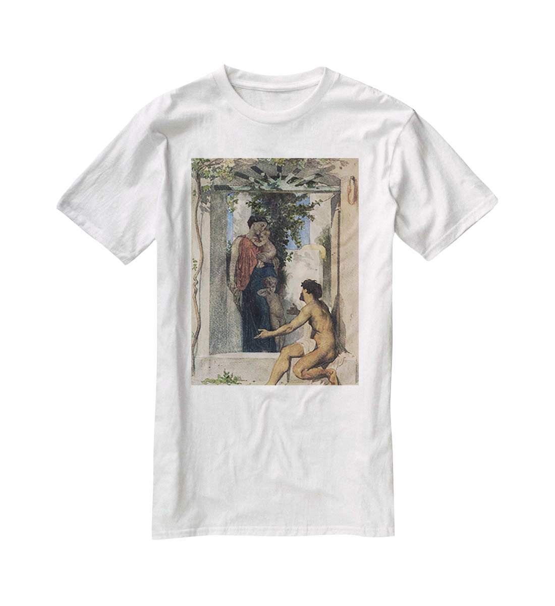 Roman Charity Unknown By Bouguereau T-Shirt - Canvas Art Rocks - 5