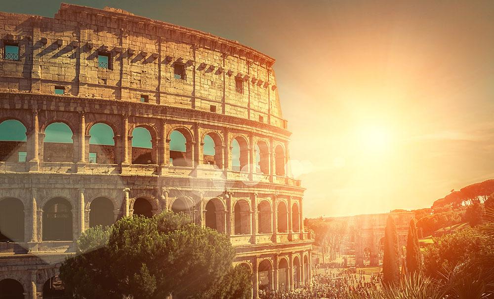 Roman Coliseum Wall Mural Wallpaper - Canvas Art Rocks - 1