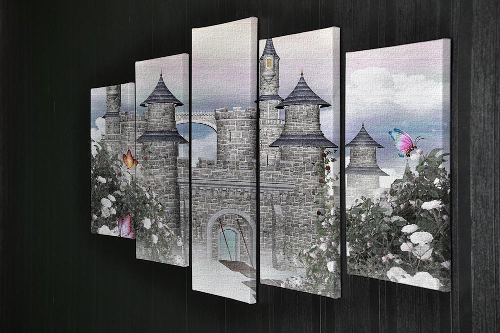 Romantic castle 5 Split Panel Canvas - Canvas Art Rocks - 2