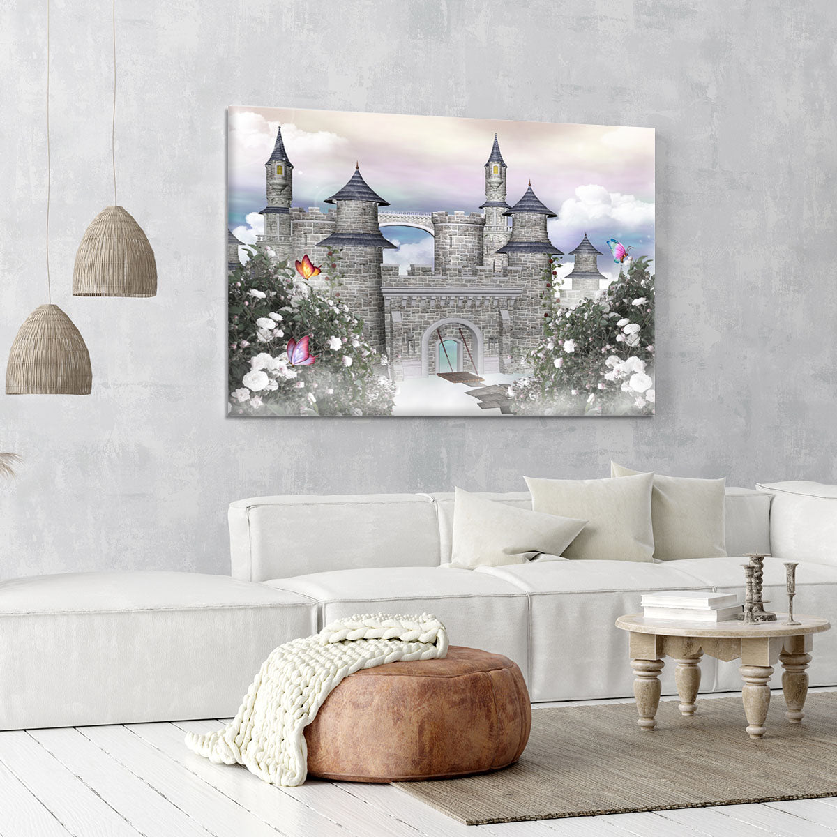 Romantic castle Canvas Print or Poster - Canvas Art Rocks - 6