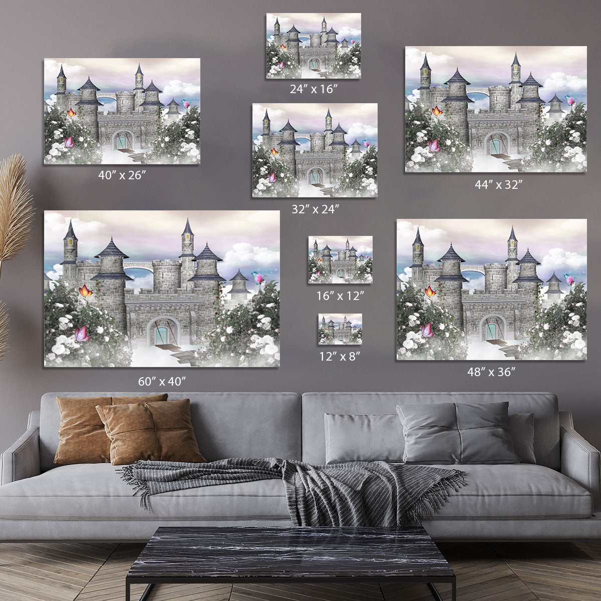 Romantic castle Canvas Print or Poster - Canvas Art Rocks - 7