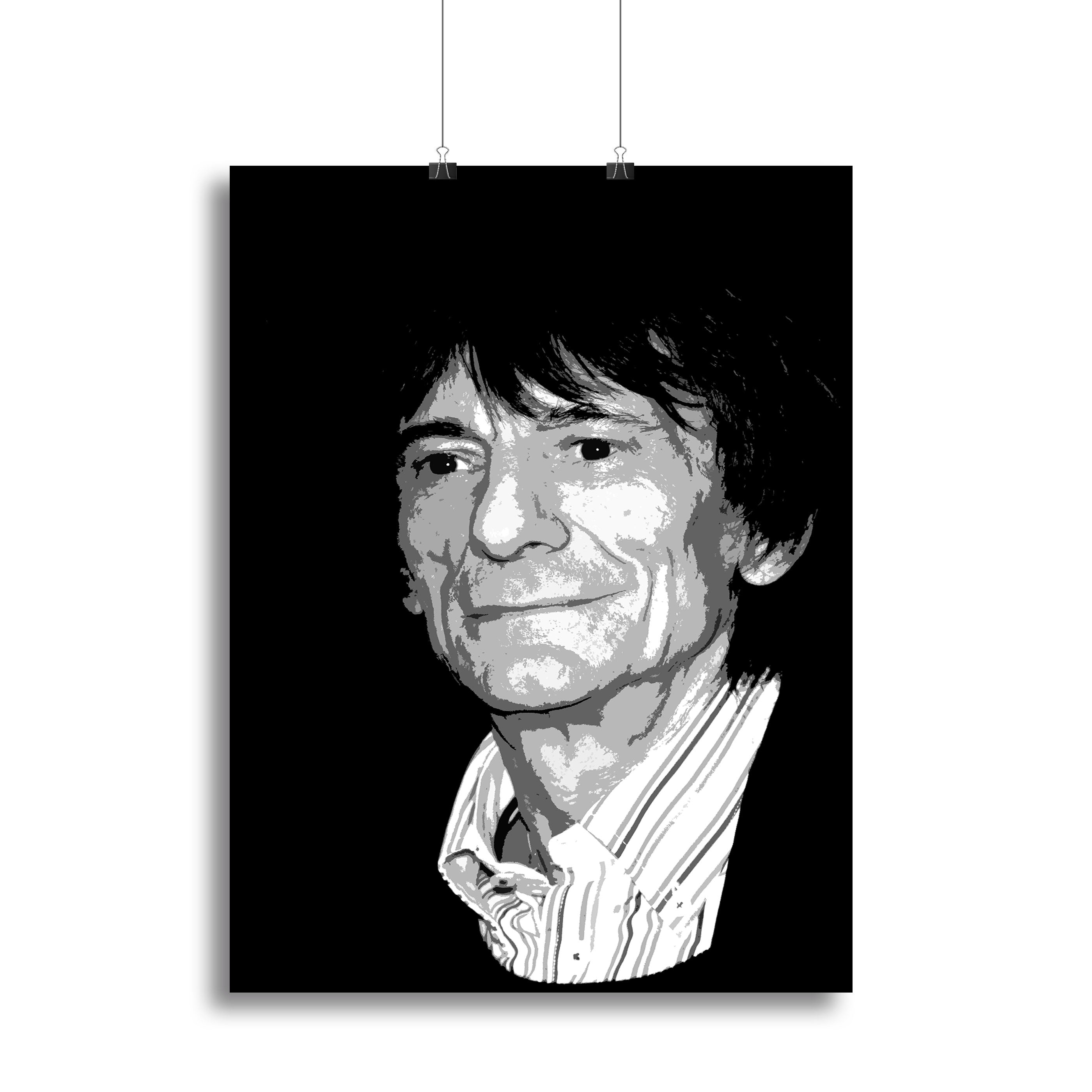 Ronnie Wood The Rolling Stones Pop Art Canvas Print or Poster - Canvas Art Rocks - 2