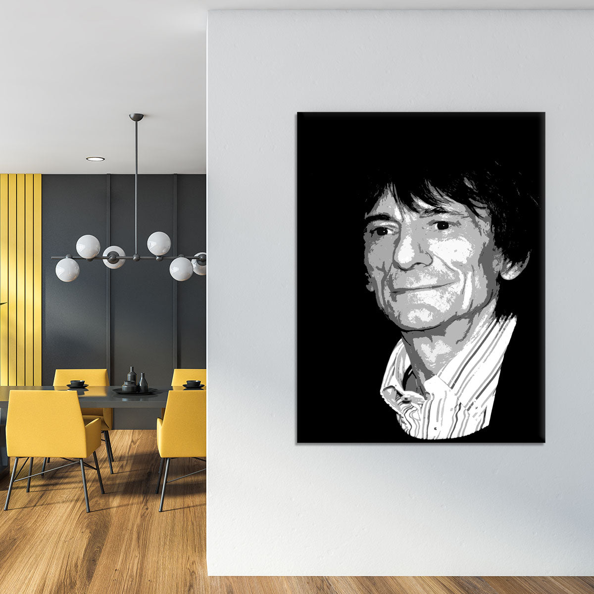 Ronnie Wood The Rolling Stones Pop Art Canvas Print or Poster - Canvas Art Rocks - 4