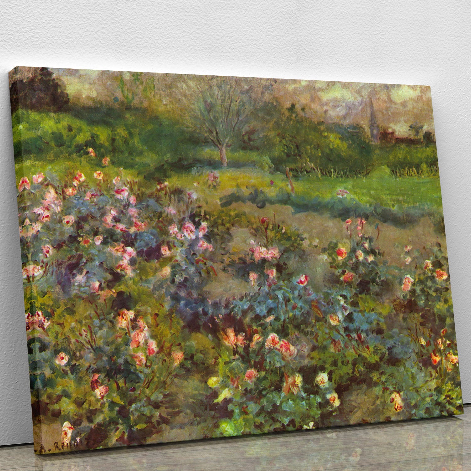 Rose Garden by Renoir Canvas Print or Poster - Canvas Art Rocks - 1