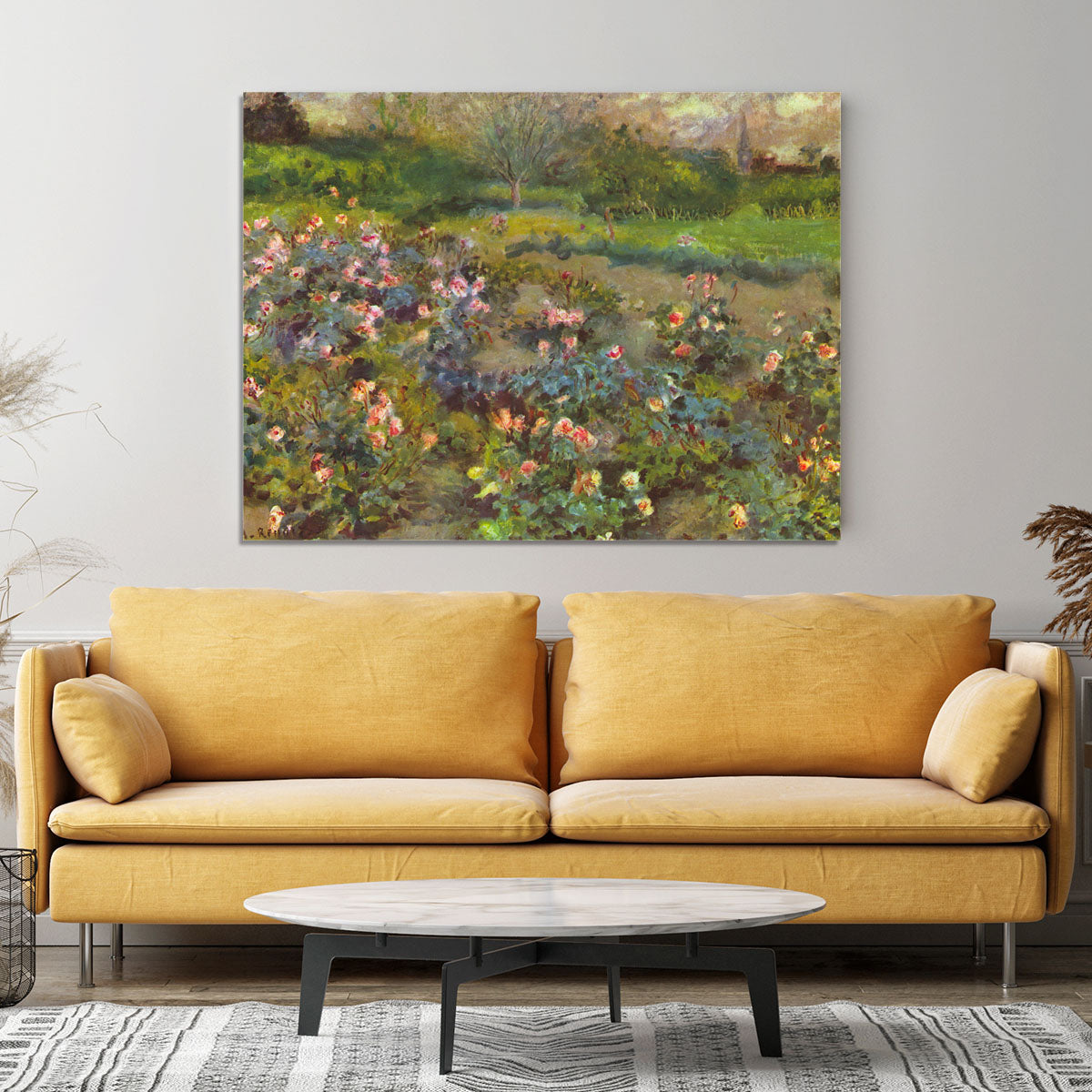 Rose Garden by Renoir Canvas Print or Poster - Canvas Art Rocks - 4
