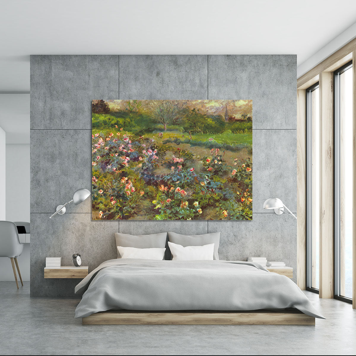 Rose Garden by Renoir Canvas Print or Poster - Canvas Art Rocks - 5