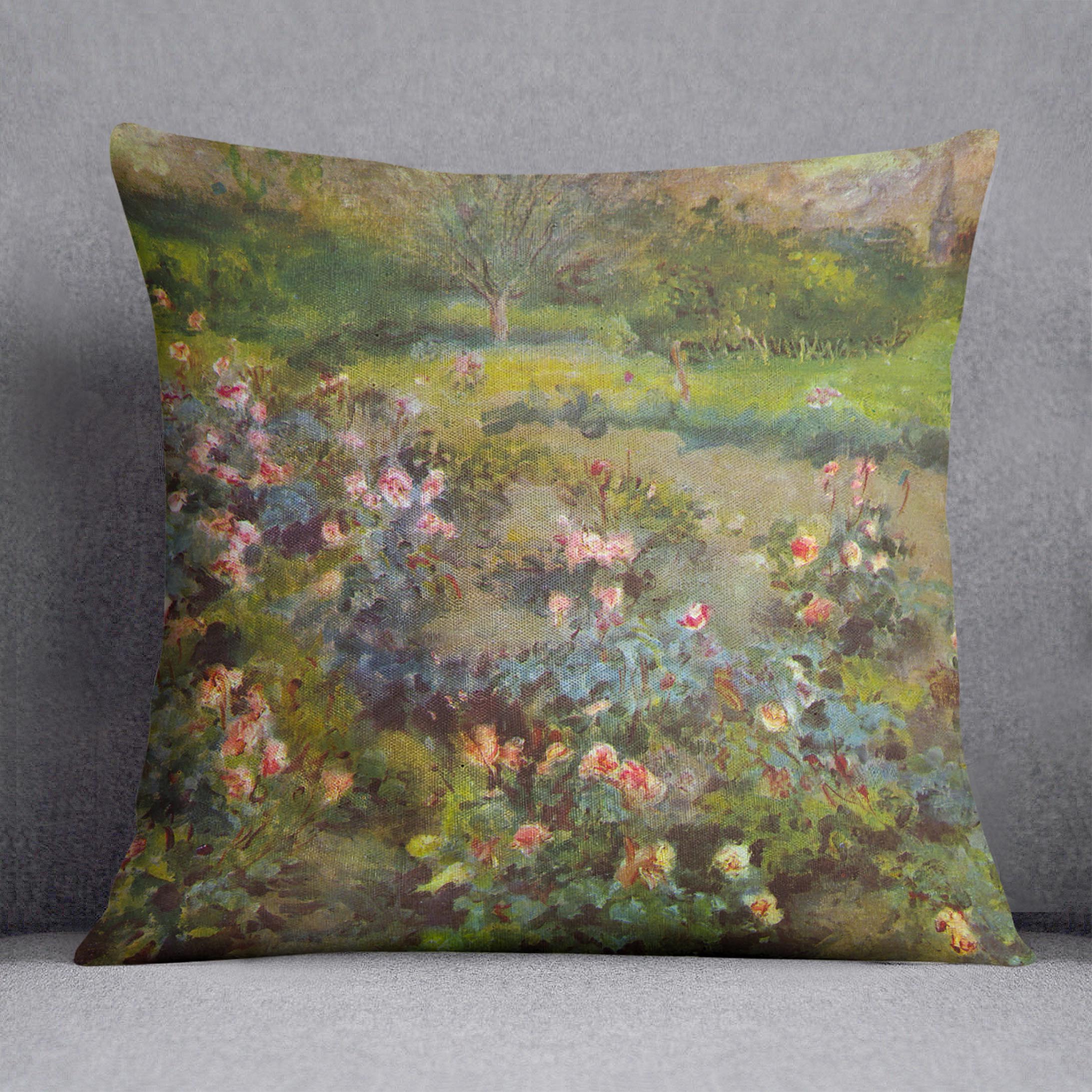 Rose Garden by Renoir Cushion