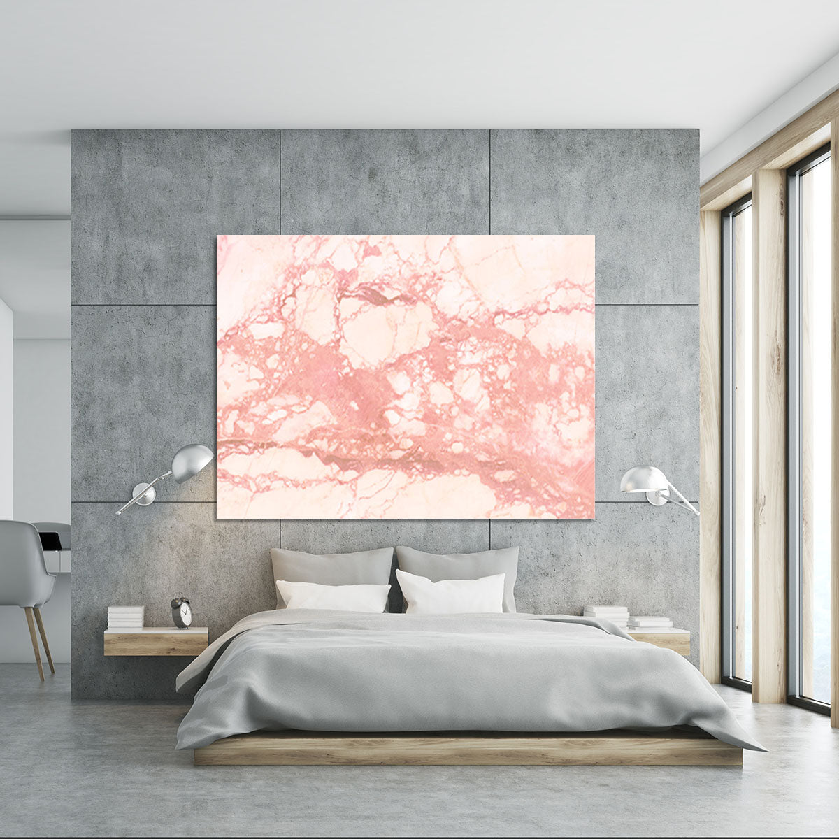 Rose Gold Marble Canvas Print or Poster - Canvas Art Rocks - 5
