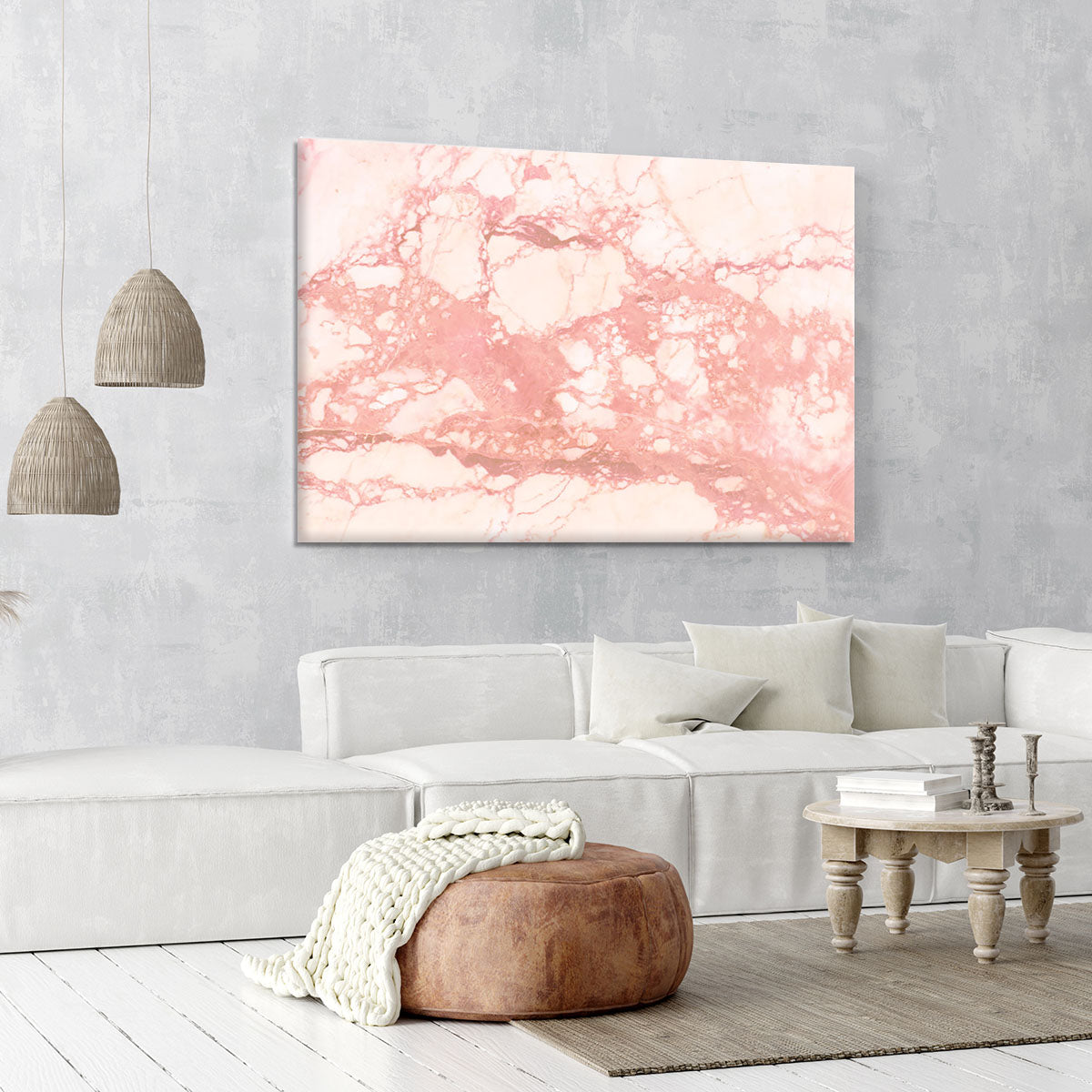 Rose Gold Marble Canvas Print or Poster - Canvas Art Rocks - 6