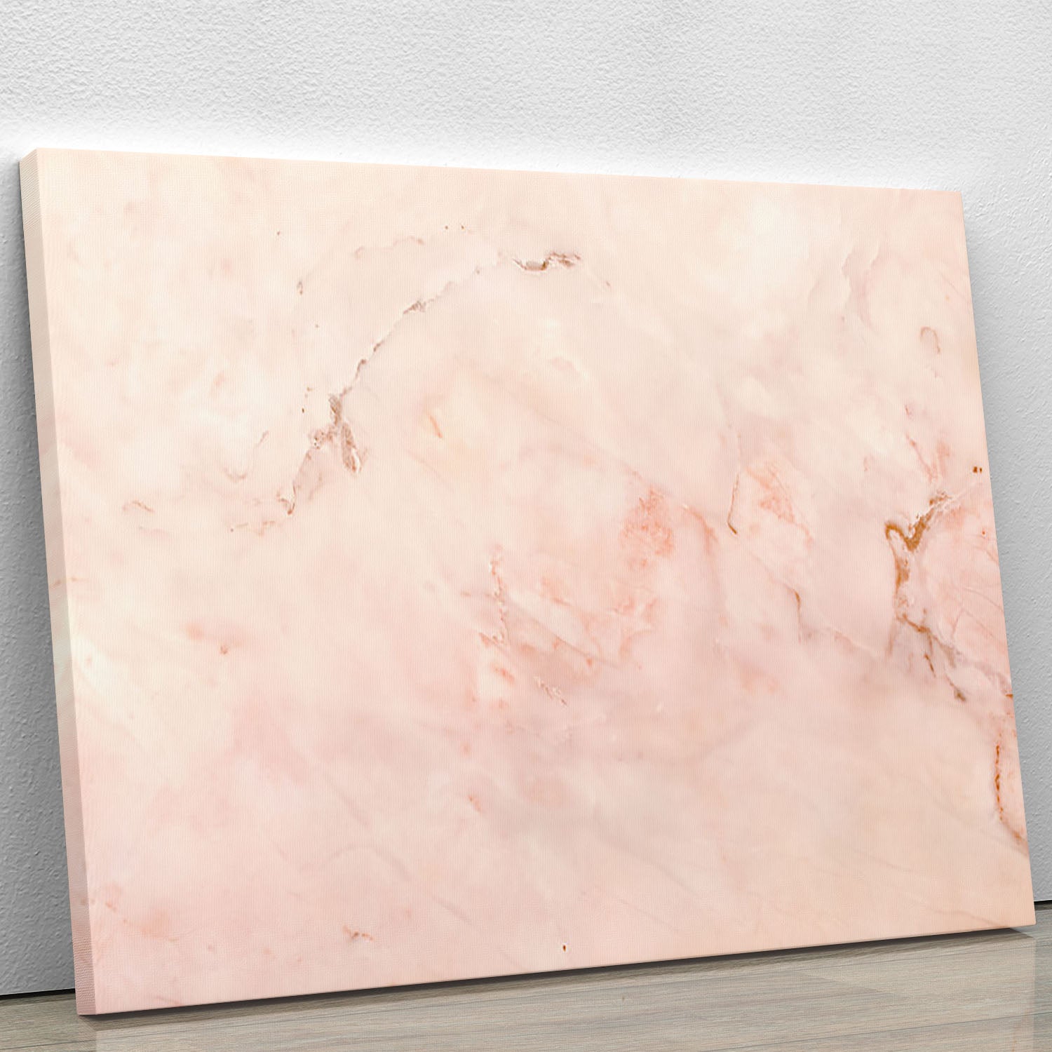 Rose Gold Minimal Marble Canvas Print or Poster - Canvas Art Rocks - 1