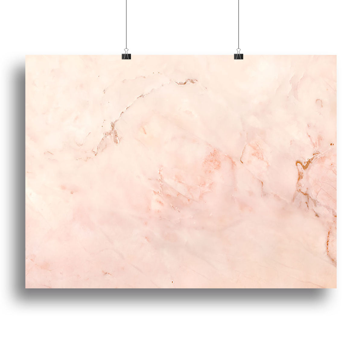 Rose Gold Minimal Marble Canvas Print or Poster - Canvas Art Rocks - 2