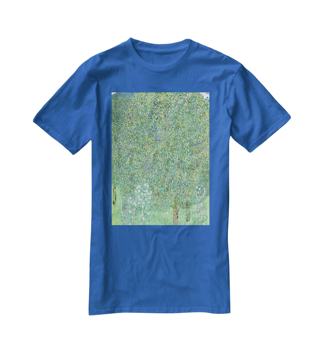 Rose bushes under the Trees by Klimt T-Shirt - Canvas Art Rocks - 2