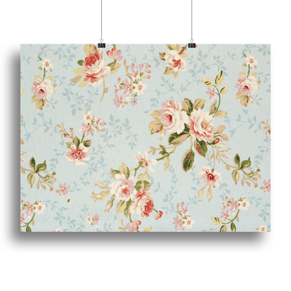 Rose floral tapestry Canvas Print or Poster - Canvas Art Rocks - 2