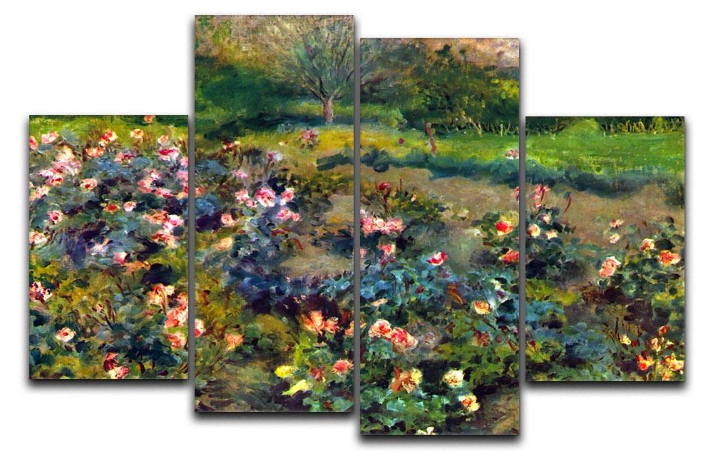 Rose grove by Renoir 4 Split Panel Canvas  - Canvas Art Rocks - 1