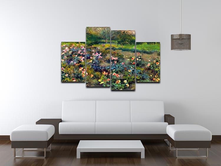 Rose grove by Renoir 4 Split Panel Canvas - Canvas Art Rocks - 3
