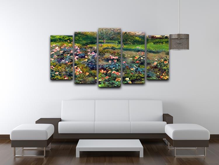 Rose grove by Renoir 5 Split Panel Canvas - Canvas Art Rocks - 3