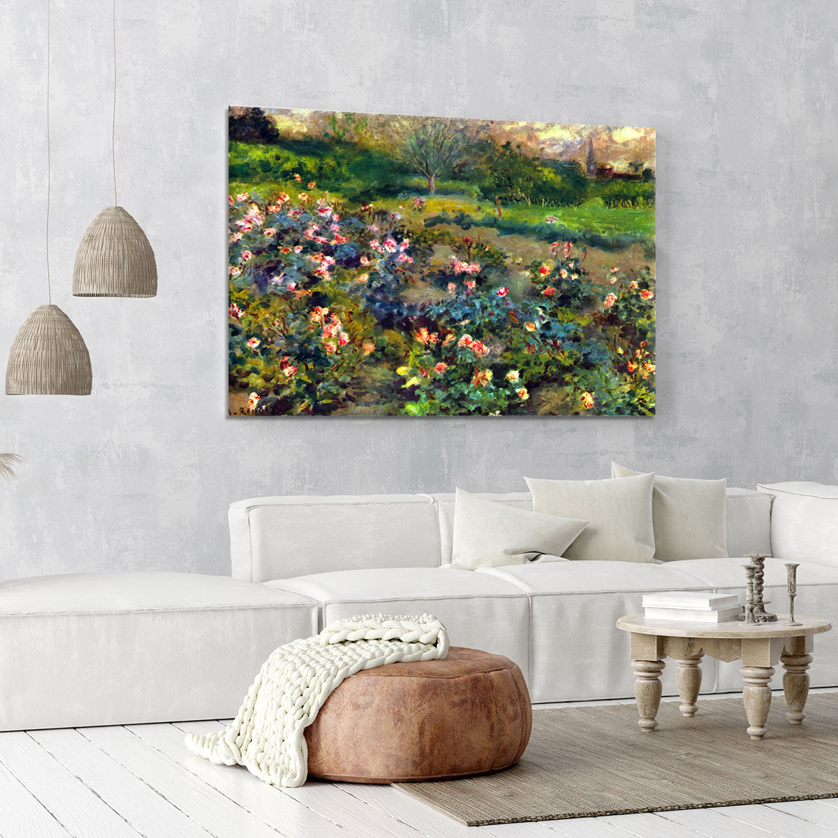 Rose grove by Renoir Canvas Print or Poster - Canvas Art Rocks - 6