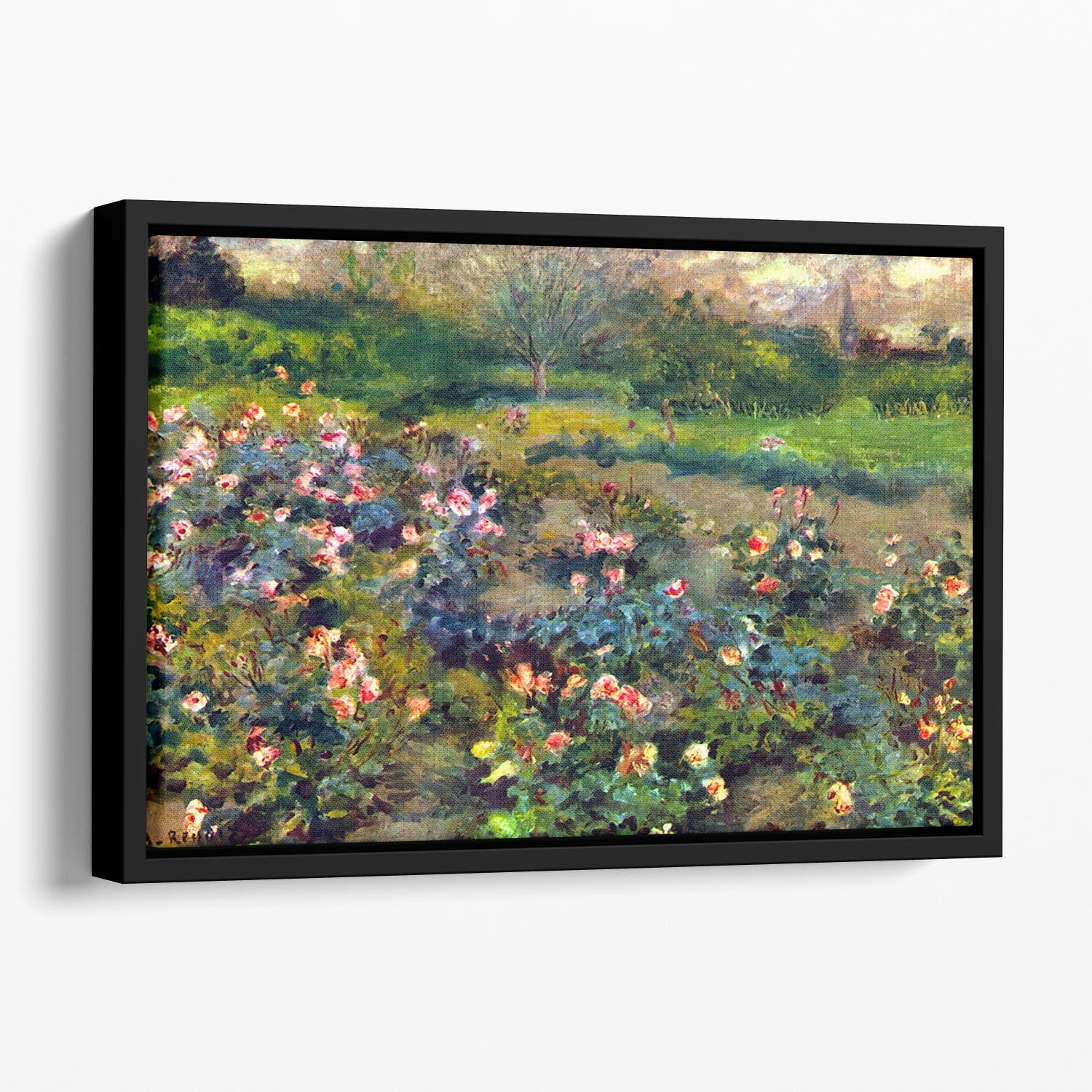 Rose grove by Renoir Floating Framed Canvas