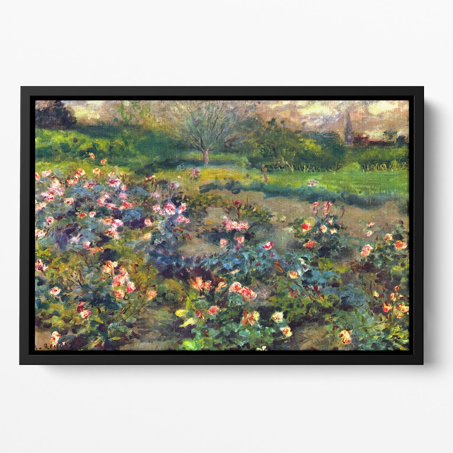 Rose grove by Renoir Floating Framed Canvas