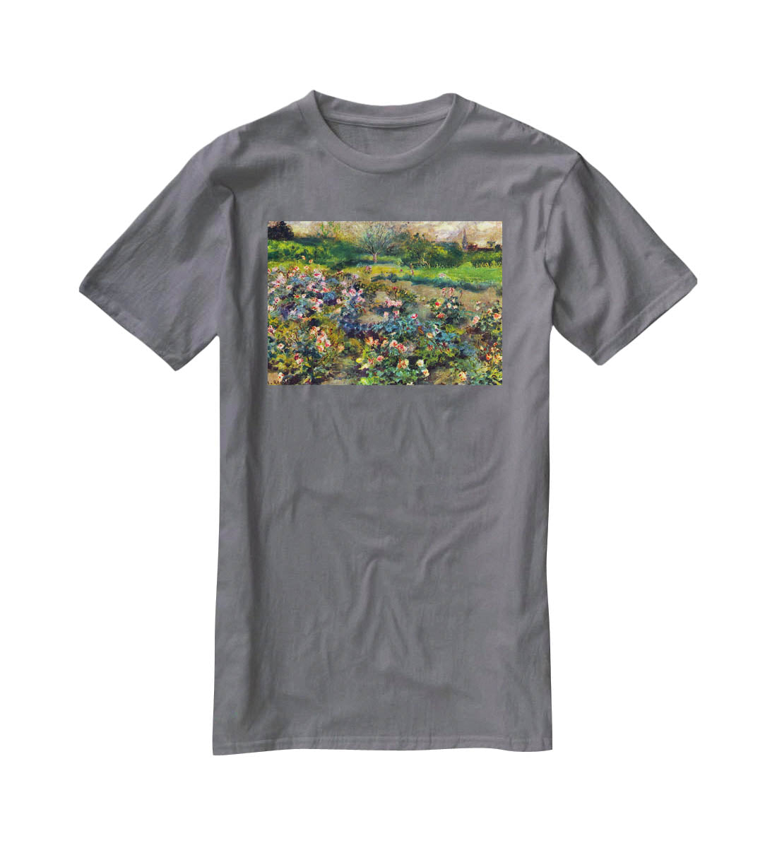 Rose grove by Renoir T-Shirt - Canvas Art Rocks - 3