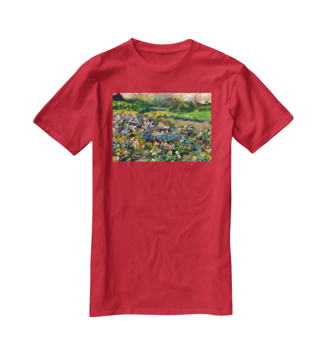 Rose grove by Renoir T-Shirt - Canvas Art Rocks - 4