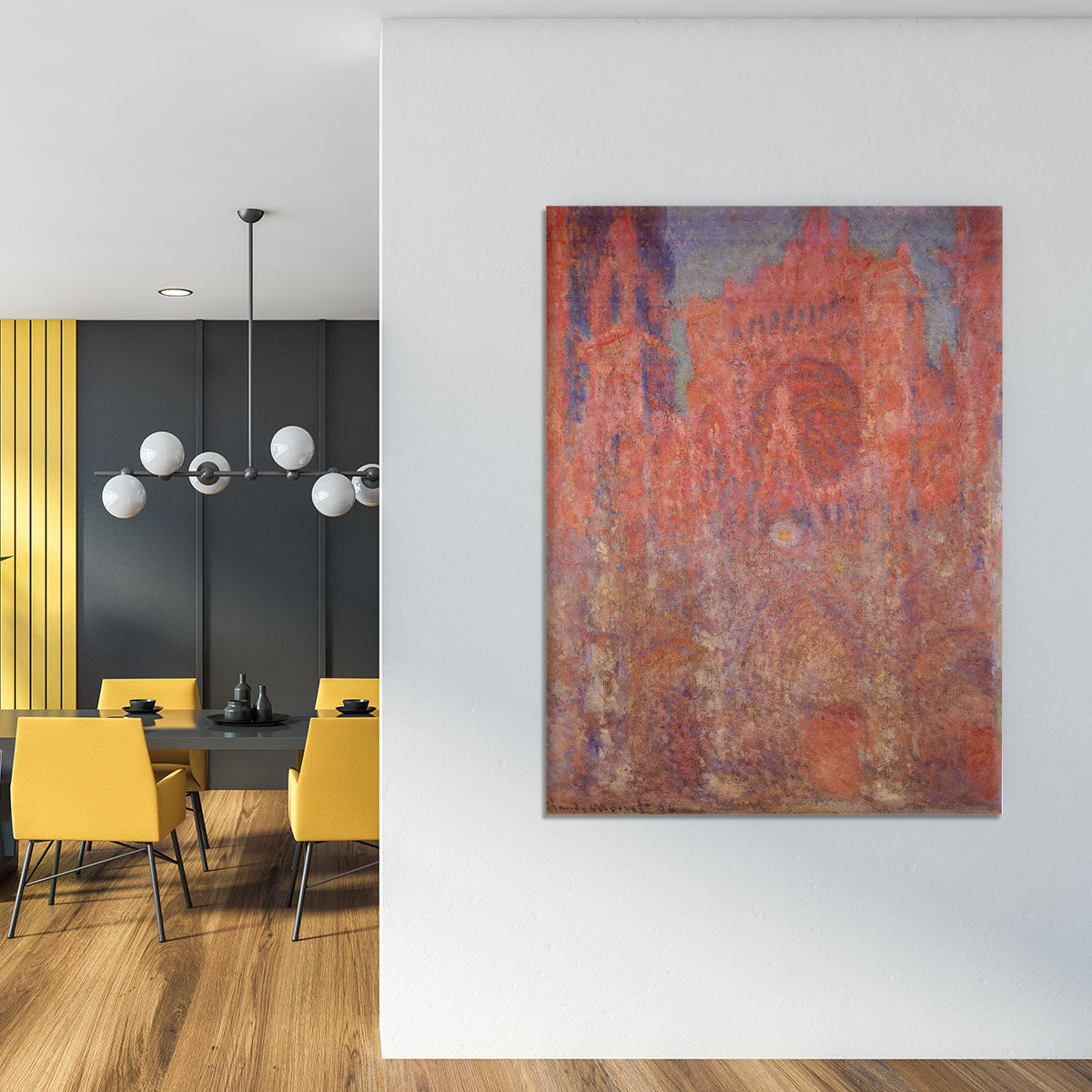 Rouen Cathedral Facade by Monet Canvas Print or Poster - Canvas Art Rocks - 4