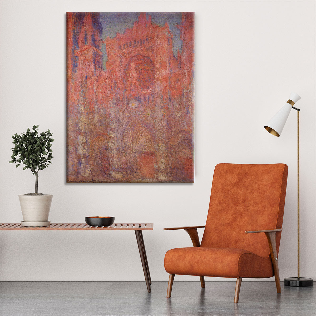 Rouen Cathedral Facade by Monet Canvas Print or Poster - Canvas Art Rocks - 6