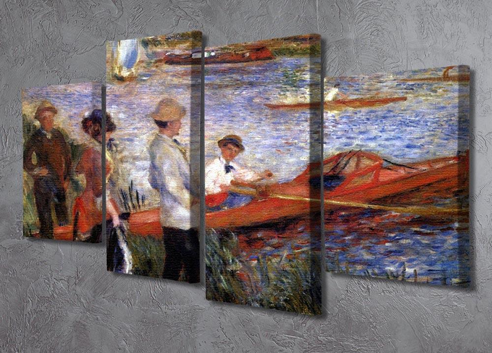 Rowers from Chatou by Renoir 4 Split Panel Canvas - Canvas Art Rocks - 2