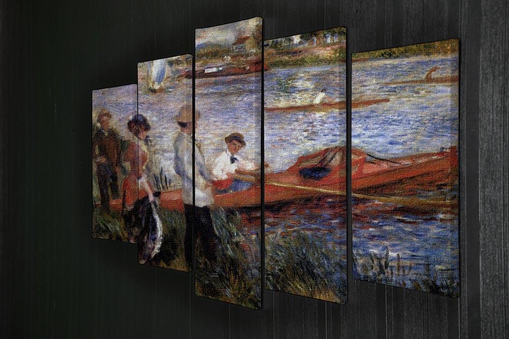 Rowers from Chatou by Renoir 5 Split Panel Canvas - Canvas Art Rocks - 2