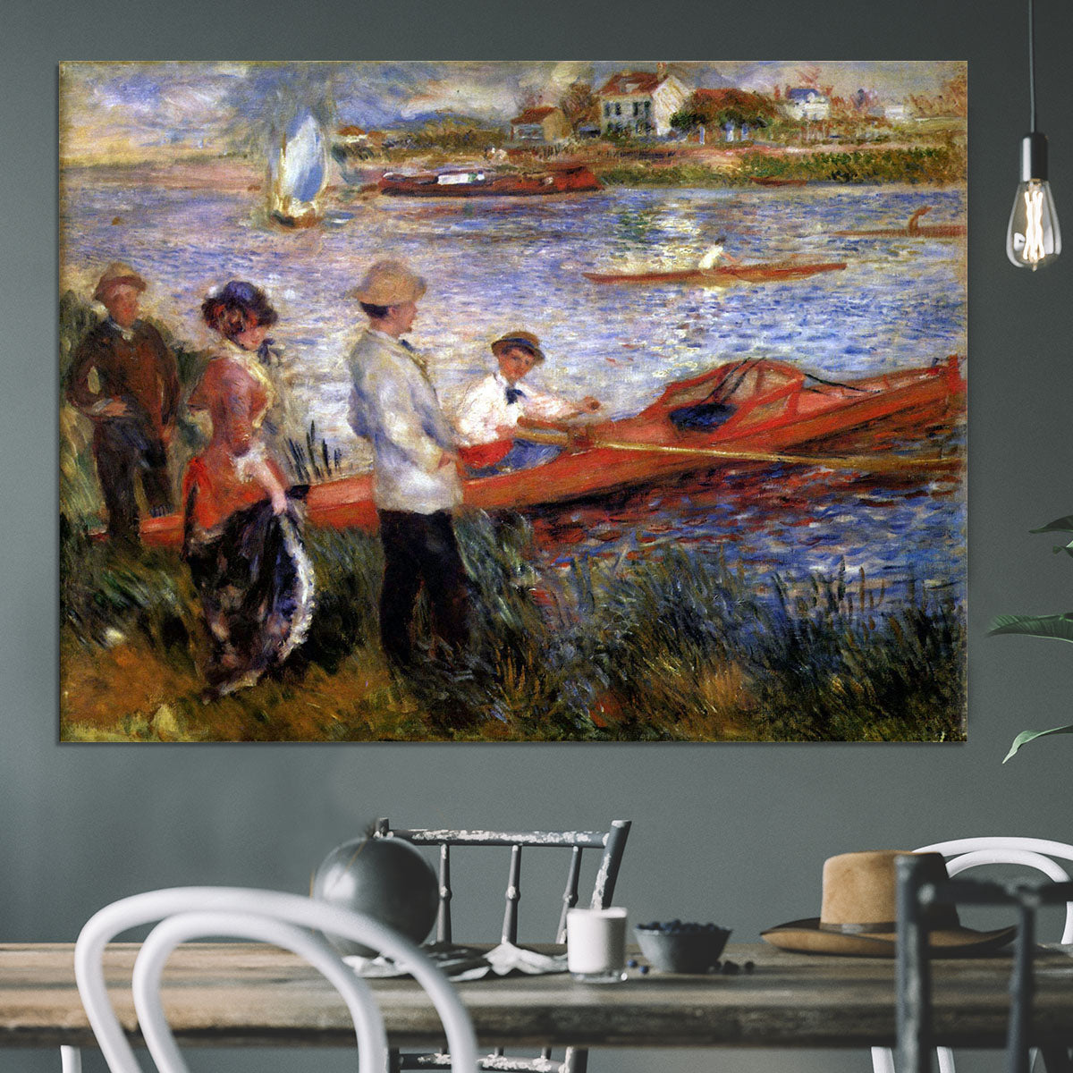 Rowers from Chatou by Renoir Canvas Print or Poster - Canvas Art Rocks - 3