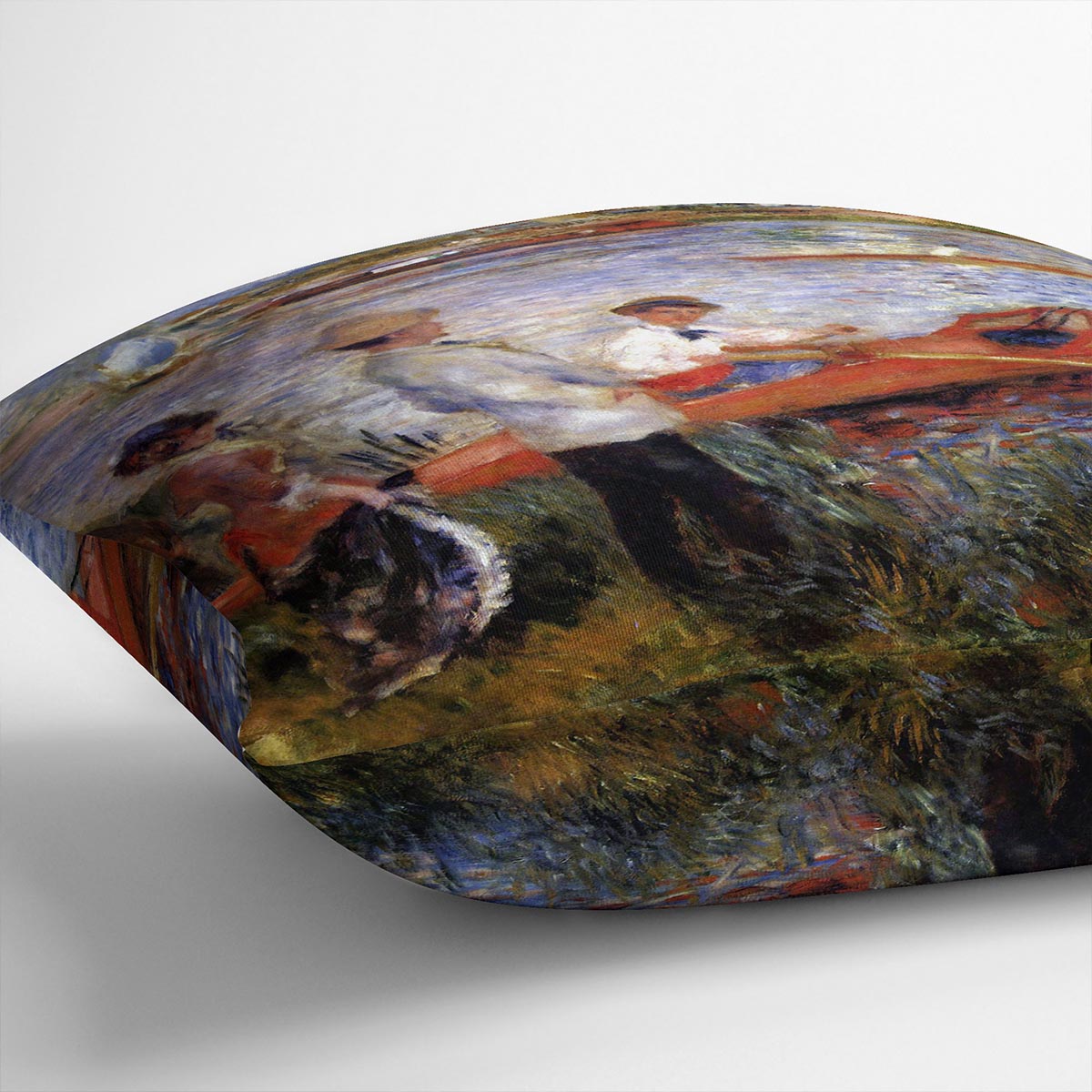 Rowers from Chatou by Renoir Cushion