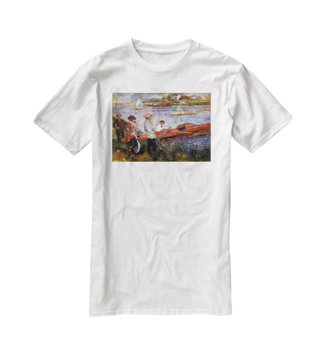 Rowers from Chatou by Renoir T-Shirt - Canvas Art Rocks - 5