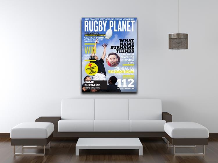 Rugby World Magazine Cover Spoof Canvas Print