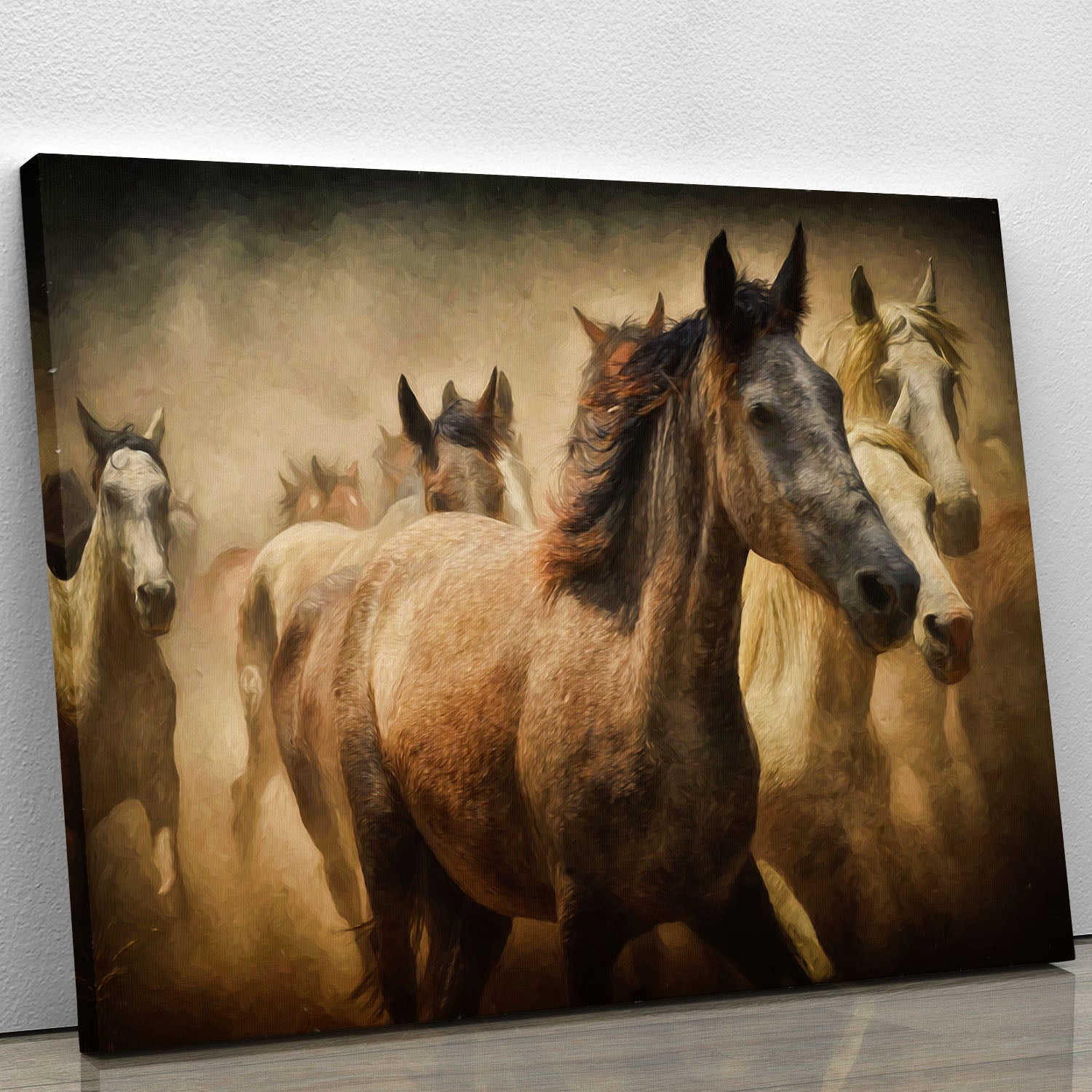 Running Horses Canvas Print or Poster - Canvas Art Rocks - 1
