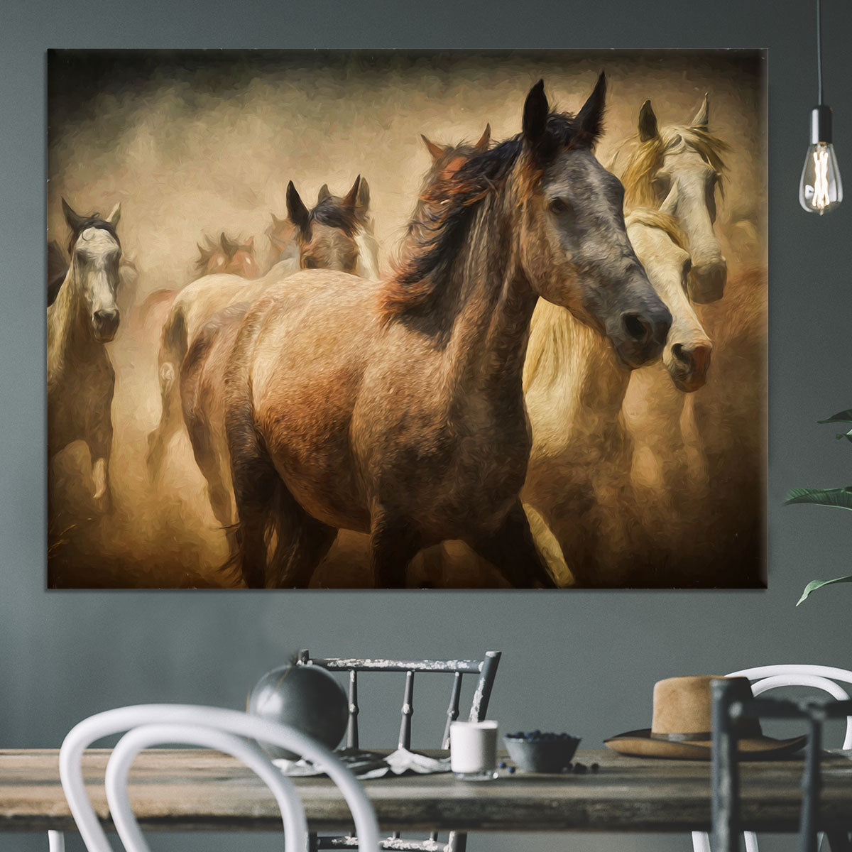 Running Horses Canvas Print or Poster - Canvas Art Rocks - 3