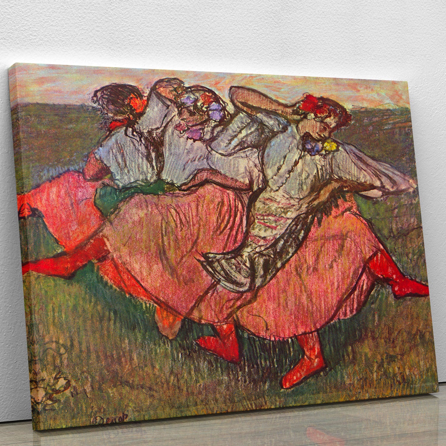 Russian Dancers by Degas Canvas Print or Poster - Canvas Art Rocks - 1