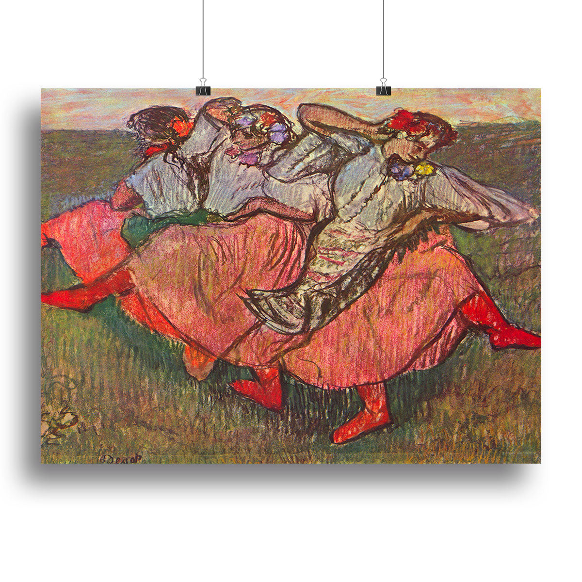Russian Dancers by Degas Canvas Print or Poster - Canvas Art Rocks - 2
