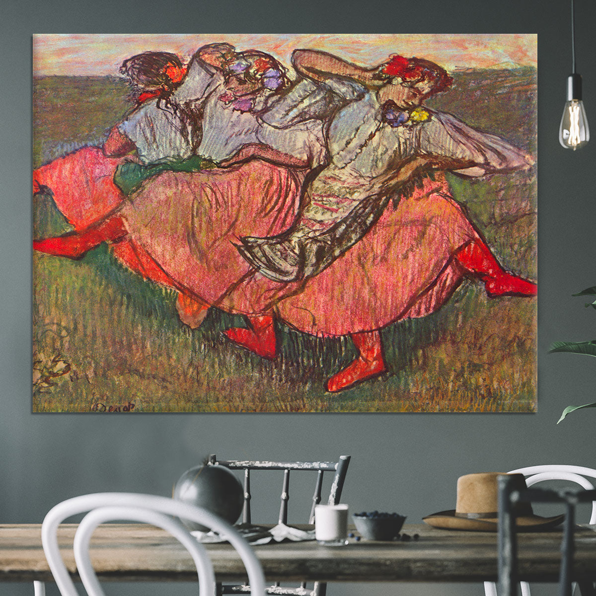 Russian Dancers by Degas Canvas Print or Poster - Canvas Art Rocks - 3