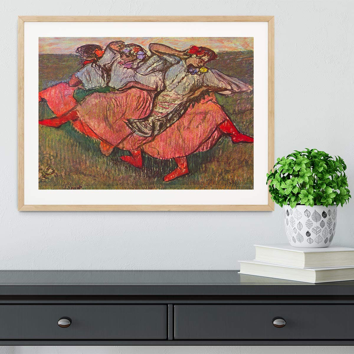 Russian Dancers by Degas Framed Print - Canvas Art Rocks - 3