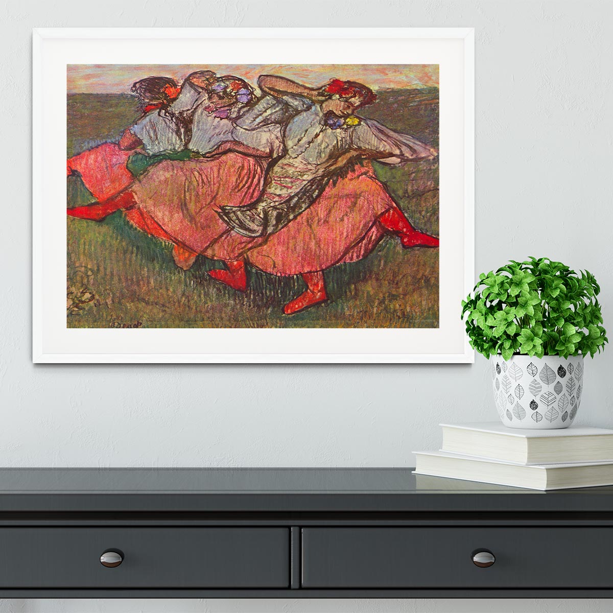Russian Dancers by Degas Framed Print - Canvas Art Rocks - 5