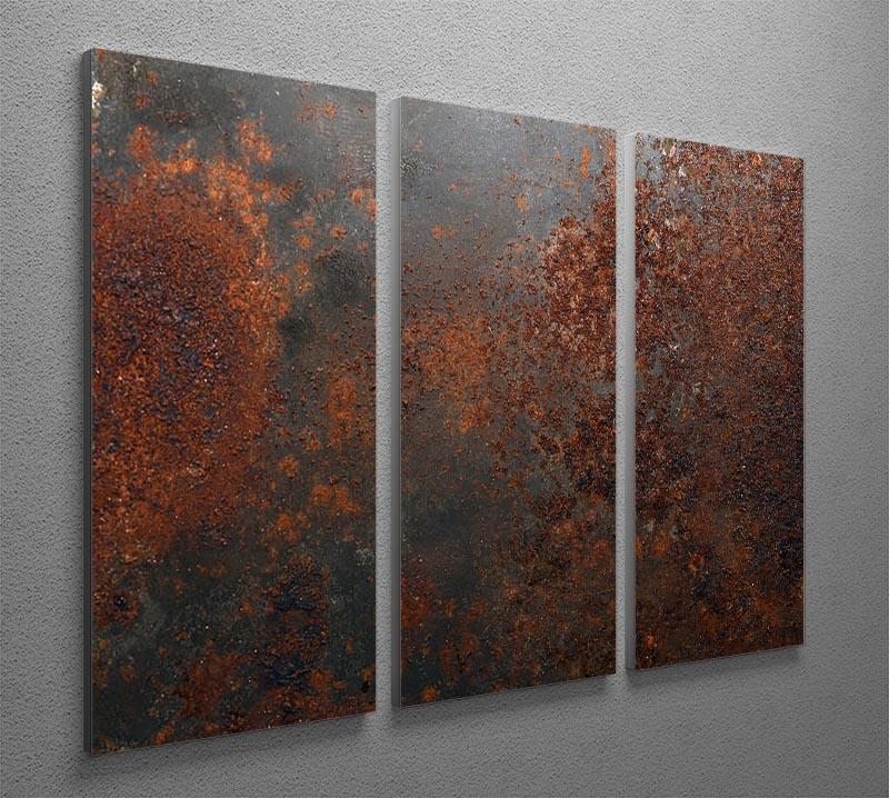 Rusted metal background 3 Split Panel Canvas Print - Canvas Art Rocks - 2