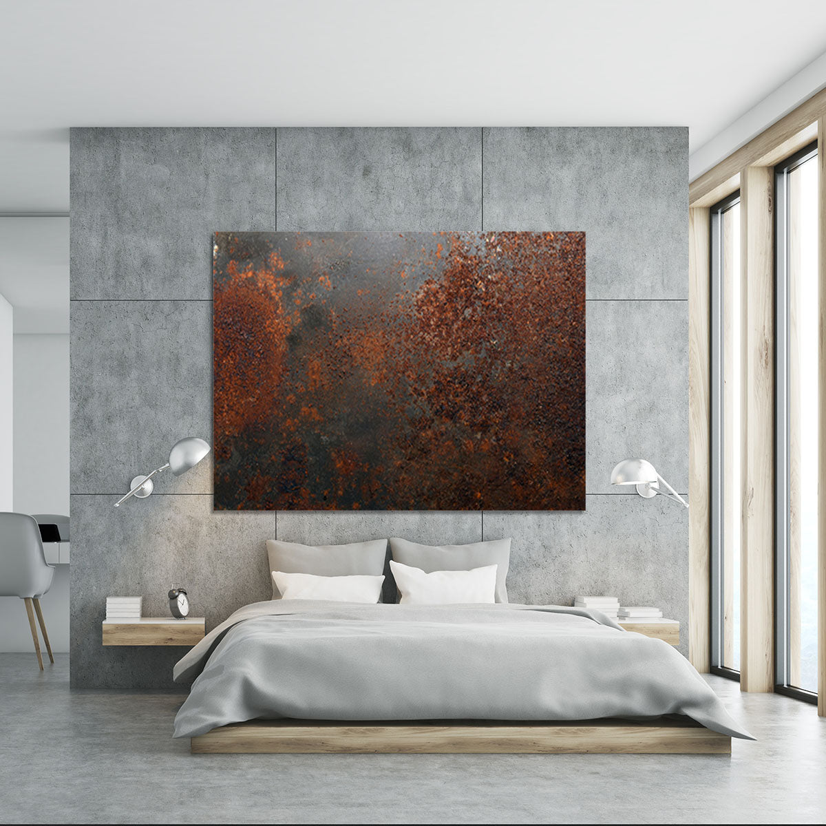 Rusted metal background Canvas Print or Poster - Canvas Art Rocks - 5