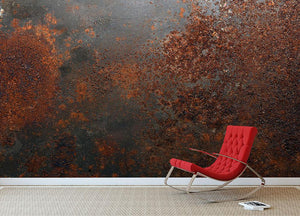 Rusted metal background Wall Mural Wallpaper - Canvas Art Rocks - 2