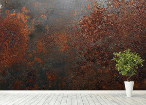 Rusted metal background Wall Mural Wallpaper - Canvas Art Rocks - 4
