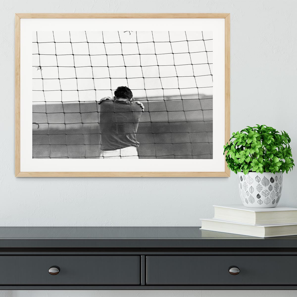 Sad Goalkeeper Framed Print - Canvas Art Rocks - 3
