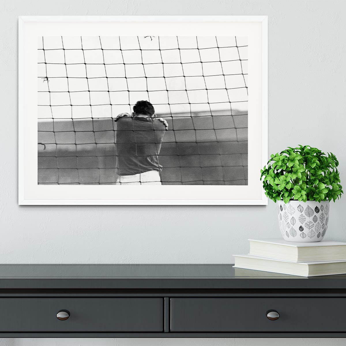 Sad Goalkeeper Framed Print - Canvas Art Rocks - 5