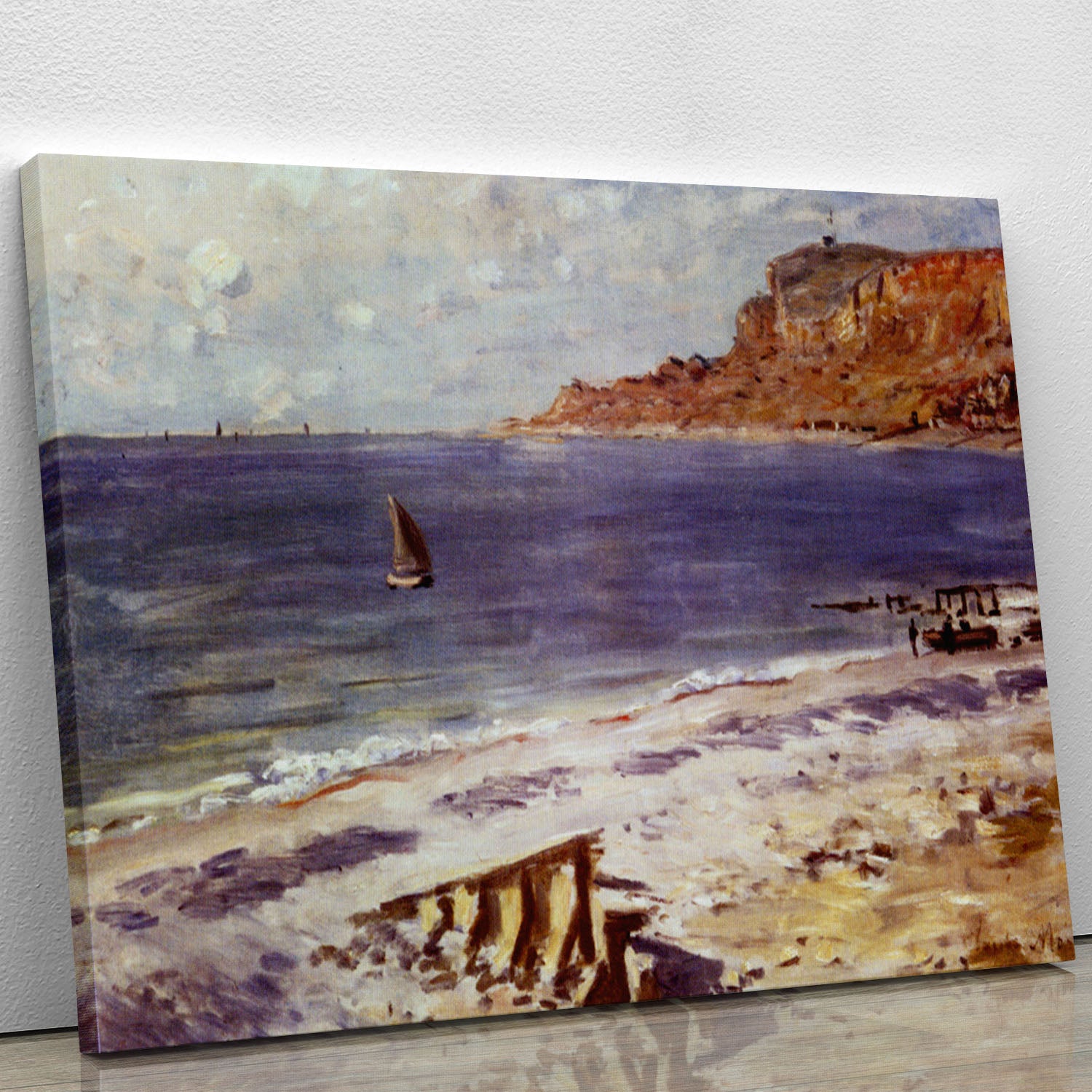 Sailing At Sainte Adresse by Monet Canvas Print or Poster - Canvas Art Rocks - 1