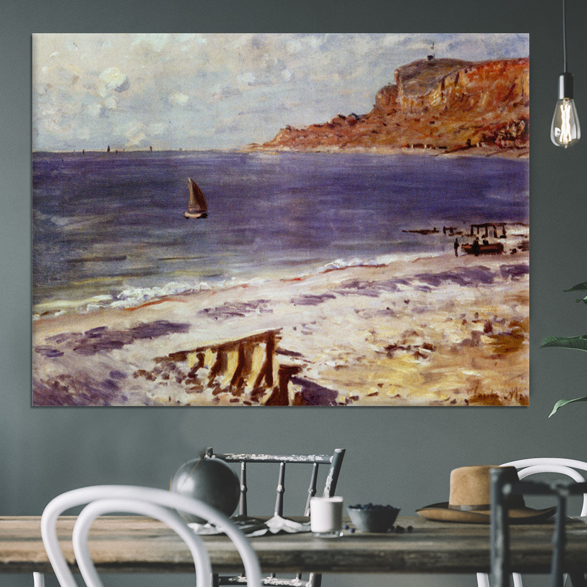 Sailing At Sainte Adresse by Monet Canvas Print or Poster - Canvas Art Rocks - 3