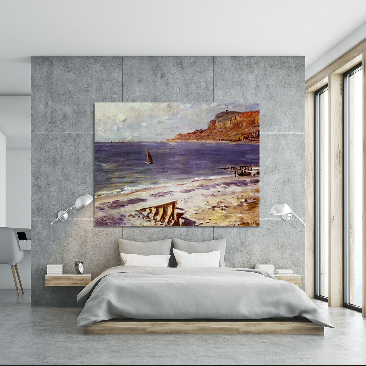 Sailing At Sainte Adresse by Monet Canvas Print or Poster - Canvas Art Rocks - 5