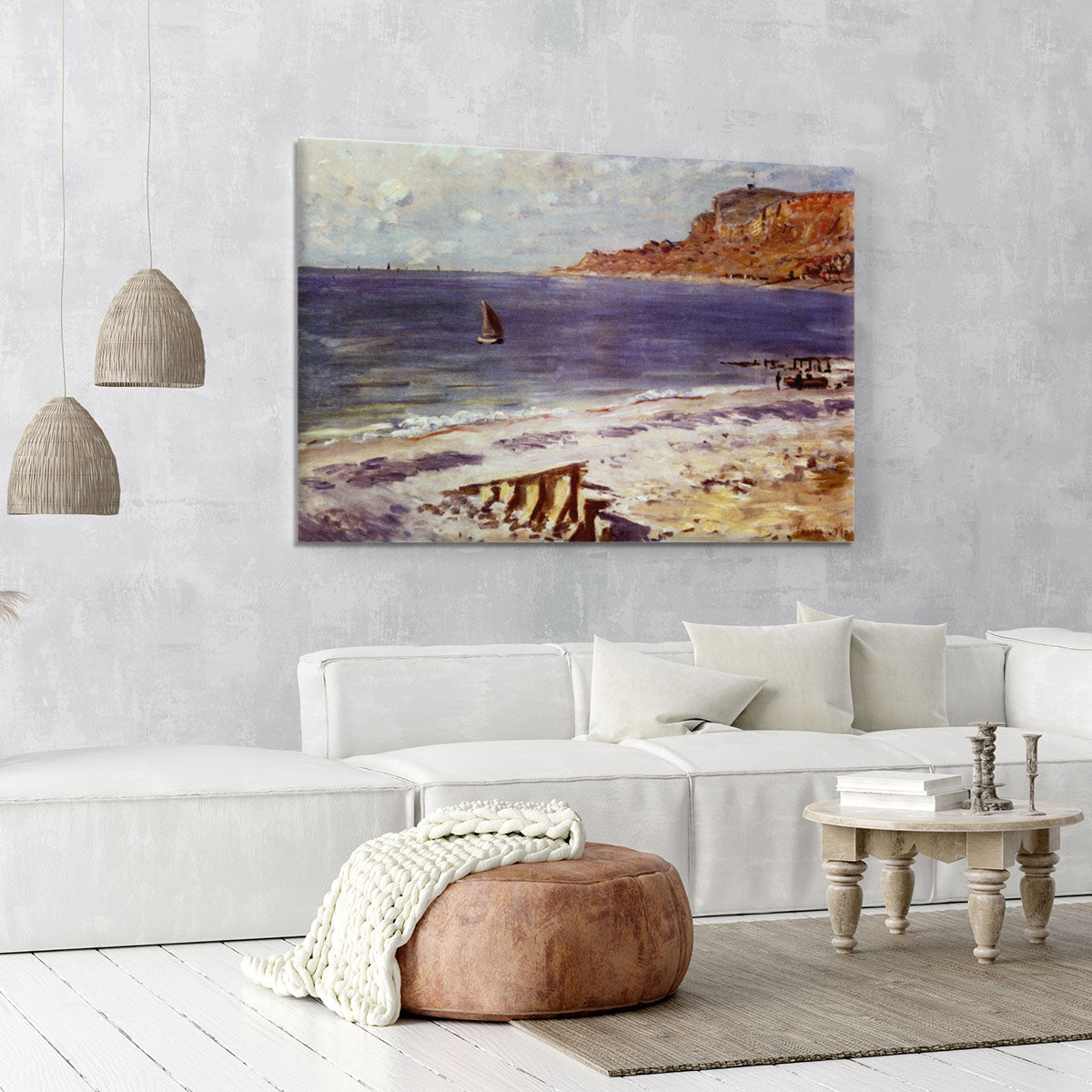 Sailing At Sainte Adresse by Monet Canvas Print or Poster - Canvas Art Rocks - 6